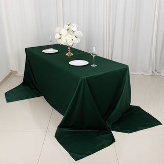 Hunter Emerald Green Premium Scuba Rectangular Tablecloth