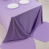 Lavender Lilac Premium Scuba Wrinkle Free Rectangular Tablecloth, Seamless Scuba Polyester 