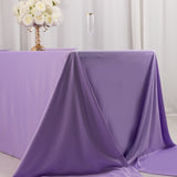 Lavender Lilac Premium Scuba Wrinkle Free Rectangular Tablecloth, Seamless Scuba Polyester 