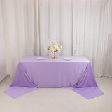 Lavender Lilac Premium Scuba Wrinkle Free Rectangular Tablecloth, Seamless Scuba Polyester 