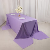 Lavender Lilac Premium Scuba Wrinkle Free Rectangular Tablecloth, Seamless Scuba Polyester 