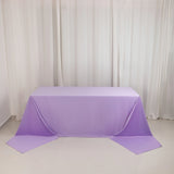 Lavender Lilac Premium Scuba Wrinkle Free Rectangular Tablecloth, Seamless Scuba Polyester 