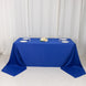 90x156inch Royal Blue Premium Scuba Wrinkle Free Rectangular Tablecloth, Seamless Scuba Polyester