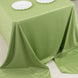 90x156inch Sage Green Premium Scuba Wrinkle Free Rectangular Tablecloth, Seamless Scuba Polyester