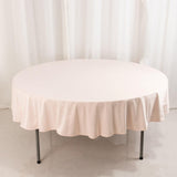 90" Blush Premium Scuba Wrinkle Free Round Tablecloth, Scuba Polyester Tablecloth