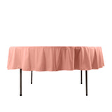 Scuba Round 90inch Tablecloth Dusty Rose - Wrinkle Free & Stain Resistant Table Cover