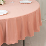 Scuba Round 90inch Tablecloth Dusty Rose - Wrinkle Free & Stain Resistant Table Cover