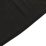 Black Premium Scuba Round Tablecloth, Wrinkle Free Polyester Seamless Tablecloth - 90inch