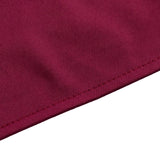 Burgundy Premium Scuba Round Tablecloth, Wrinkle Free Polyester Seamless Tablecloth - 90inch