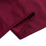 Burgundy Premium Scuba Round Tablecloth, Wrinkle Free Polyester Seamless Tablecloth - 90inch