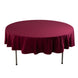 Burgundy Premium Scuba Round Tablecloth, Wrinkle Free Polyester Seamless Tablecloth - 90inch