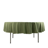 Dusty Sage Green Premium Scuba Round Tablecloth, Wrinkle Free Polyester Seamless Tablecloth - 90inch