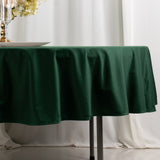 Hunter Emerald Green Premium Scuba Round Tablecloth, Wrinkle Free Polyester Seamless - 90inch