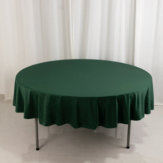 <h3 style="margin-left:0px;"><strong>Premium 90" Round Hunter Emerald Green Scuba Tablecloth</strong>