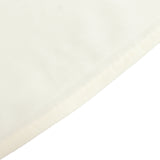 Ivory Premium Scuba Round Tablecloth, Wrinkle Free Polyester Seamless Tablecloth - 90inch