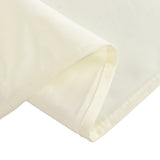 Ivory Premium Scuba Round Tablecloth, Wrinkle Free Polyester Seamless Tablecloth - 90inch