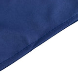 Navy Blue Premium Scuba Round Tablecloth, Wrinkle Free Polyester Seamless Tablecloth - 90inch