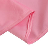 Pink Premium Scuba Round Tablecloth, Wrinkle Free Polyester Seamless Tablecloth - 90inch