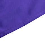 Purple Premium Scuba Round Tablecloth, Wrinkle Free Polyester Seamless Tablecloth - 90inch