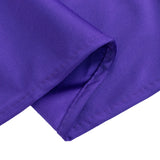 Purple Premium Scuba Round Tablecloth, Wrinkle Free Polyester Seamless Tablecloth - 90inch