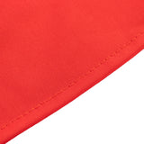 Red Premium Scuba Round Tablecloth, Wrinkle Free Polyester Seamless Tablecloth - 90inch