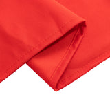 Red Premium Scuba Round Tablecloth, Wrinkle Free Polyester Seamless Tablecloth - 90inch