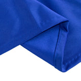 Royal Blue Premium Scuba Round Tablecloth, Wrinkle Free Polyester Seamless Tablecloth - 90inch