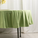 Sage Green Premium Scuba Round Tablecloth, Wrinkle Free Polyester Seamless Tablecloth - 90inch