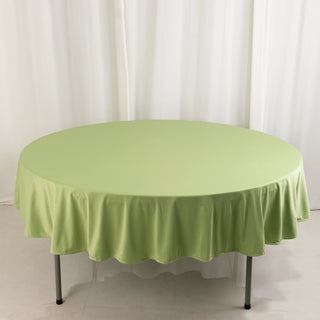 <h3 style="margin-left:0px;"><strong>Premium 90" Round Sage Green Scuba Tablecloth</strong>