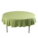 Sage Green Premium Scuba Round Tablecloth, Wrinkle Free Polyester Seamless Tablecloth - 90inch