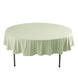 90\" Sage Green Premium Scuba Wrinkle Free Round Tablecloth, Scuba Polyester Tablecloth