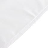 White Premium Scuba Round Tablecloth, Wrinkle Free Polyester Seamless Tablecloth - 90inch