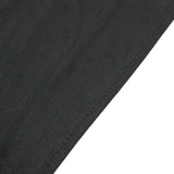6ft Scuba Rectangular Fitted Tablecloth Black – Wrinkle-Free, Stain Resistant