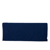 6ft Scuba Rectangular Fitted Tablecloth Navy Blue – Wrinkle-Free, Stain Resistant