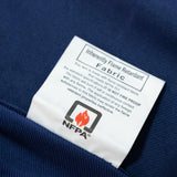 Fire Retardant Scuba Tablecloth – 120inch Round Navy Blue, Wrinkle Free, Stain Resistant, Seamless