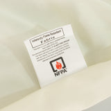 Fire Retardant Scuba Tablecloth 60x126inch Rectangle Ivory Wrinkle Free Stain Resistant Polyester
