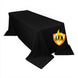 Fire Retardant Scuba Tablecloth 90x132inch Rectangle Black Wrinkle Free Stain Resistant Seamless