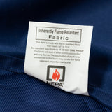 Fire Retardant Scuba Tablecloth 90x132inch Rectangle Navy Blue Wrinkle Free Stain Resistant