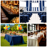 Fire Retardant Scuba Tablecloth – 90x156inch Rectangle Navy Blue Wrinkle Free Stain Resistant