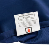 Fire Retardant Scuba Tablecloth – 90x156inch Rectangle Navy Blue Wrinkle Free Stain Resistant