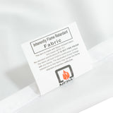 Fire Retardant Scuba Tablecloth – 90x156inch Rectangle White Wrinkle Free Stain Resistant Seamless