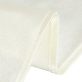 108inch Shimmer Pearl White Premium Scuba Round Tablecloth, Wrinkle Free Polyester Tablecloth