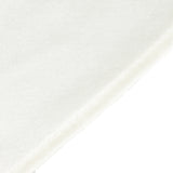 108inch Shimmer Pearl White Premium Scuba Round Tablecloth, Wrinkle Free Polyester Tablecloth