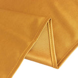 70inch Shimmer Gold Premium Scuba Square Tablecloth, Seamless Polyester Tablecloth