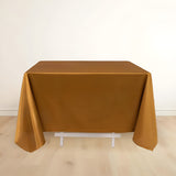 70" Shimmer Gold Premium Scuba Square Tablecloth, Wrinkle Free Polyester Tablecloth