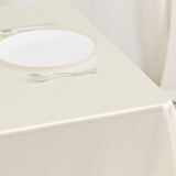 70" Shimmer Pearl White Scuba Square Tablecloth, Wrinkle Free Seamless Premium Polyester