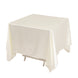 70" Shimmer Pearl White Scuba Square Tablecloth, Wrinkle Free Seamless Premium Polyester