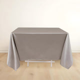 70" Shimmer Silver Premium Scuba Square Tablecloth, Wrinkle Free Polyester Tablecloth