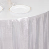 120inch Silver Shimmer Sequin Dots Polyester Tablecloth