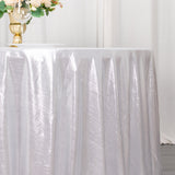 120inch Silver Shimmer Sequin Dots Polyester Tablecloth